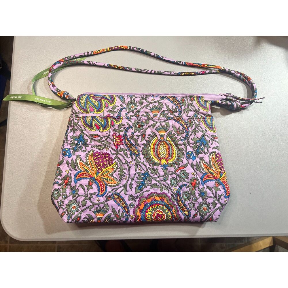 Vera Bradley Original Hipster Shoulder Bag Purse Marrakesh Purple Paisley